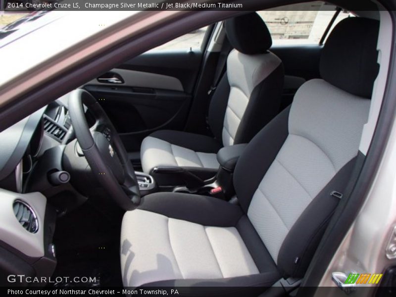 Champagne Silver Metallic / Jet Black/Medium Titanium 2014 Chevrolet Cruze LS
