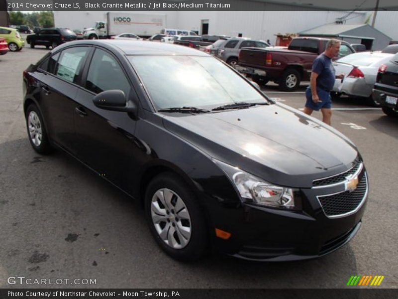 Black Granite Metallic / Jet Black/Medium Titanium 2014 Chevrolet Cruze LS