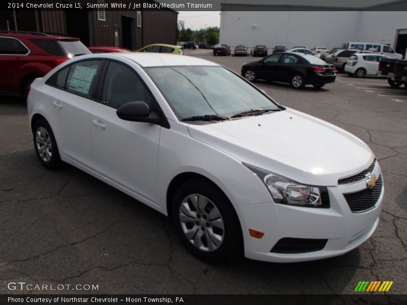 Summit White / Jet Black/Medium Titanium 2014 Chevrolet Cruze LS