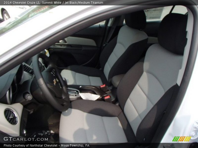 Summit White / Jet Black/Medium Titanium 2014 Chevrolet Cruze LS