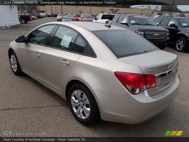 Champagne Silver Metallic / Jet Black/Medium Titanium 2014 Chevrolet Cruze LS