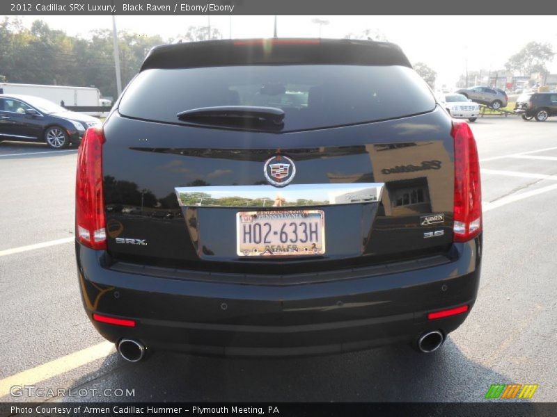 Black Raven / Ebony/Ebony 2012 Cadillac SRX Luxury
