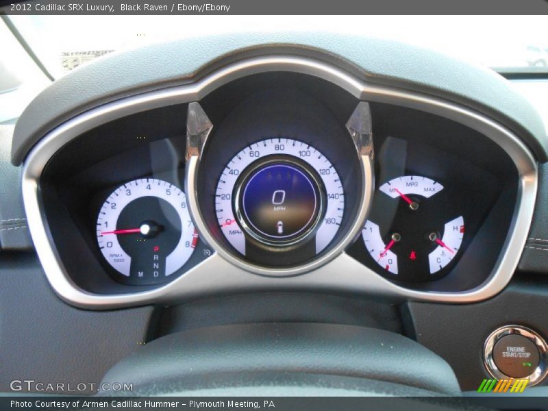 Black Raven / Ebony/Ebony 2012 Cadillac SRX Luxury