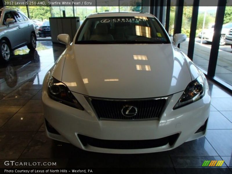 Starfire White Pearl / Ecru 2012 Lexus IS 250 AWD