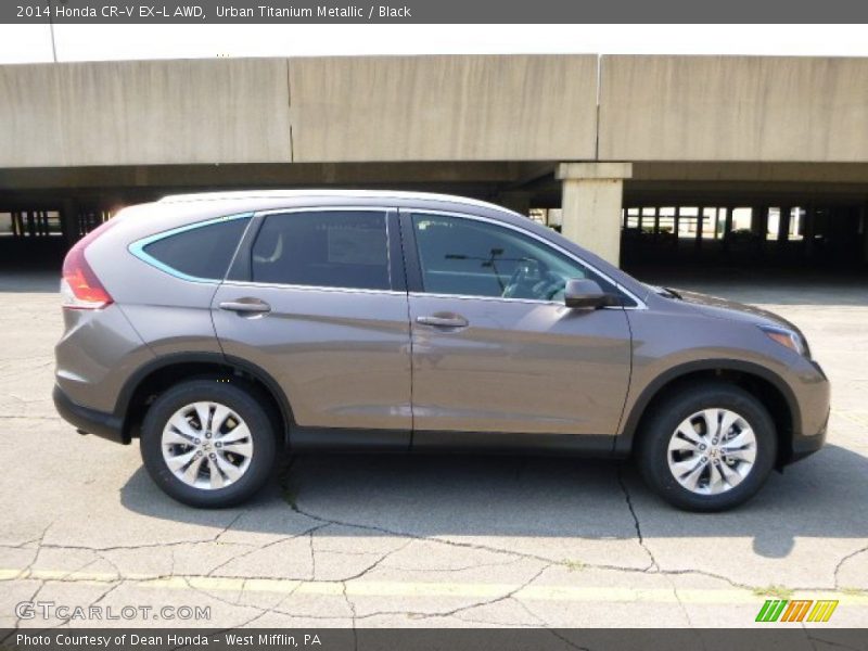 Urban Titanium Metallic / Black 2014 Honda CR-V EX-L AWD