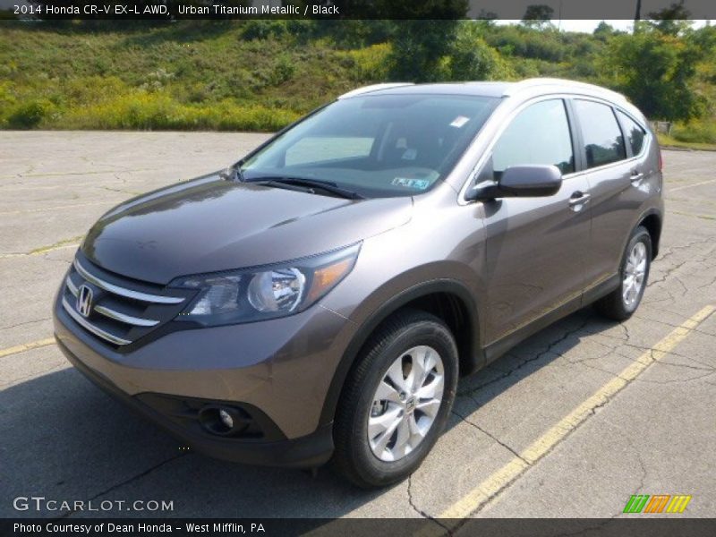 Urban Titanium Metallic / Black 2014 Honda CR-V EX-L AWD