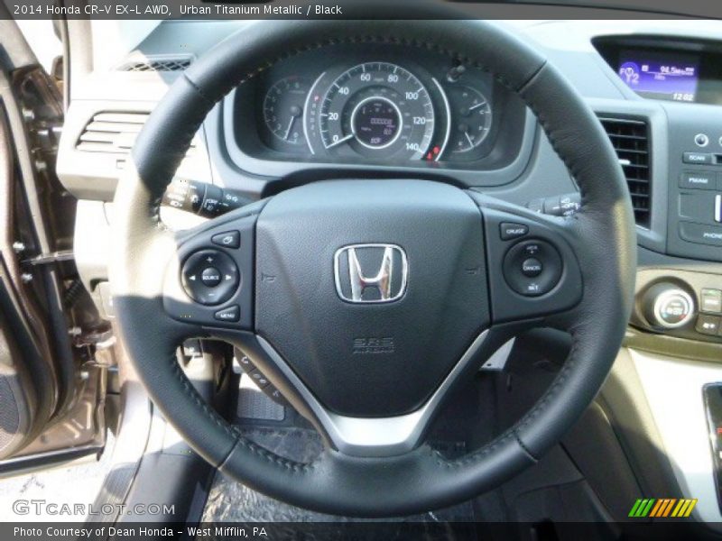 Urban Titanium Metallic / Black 2014 Honda CR-V EX-L AWD
