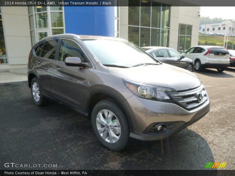 Urban Titanium Metallic / Black 2014 Honda CR-V EX-L AWD