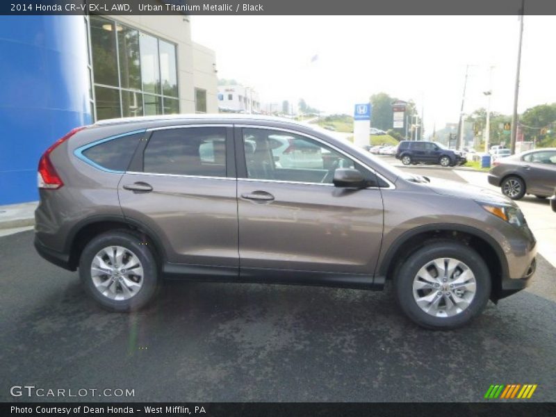 Urban Titanium Metallic / Black 2014 Honda CR-V EX-L AWD