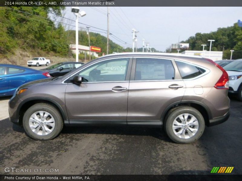 Urban Titanium Metallic / Black 2014 Honda CR-V EX-L AWD