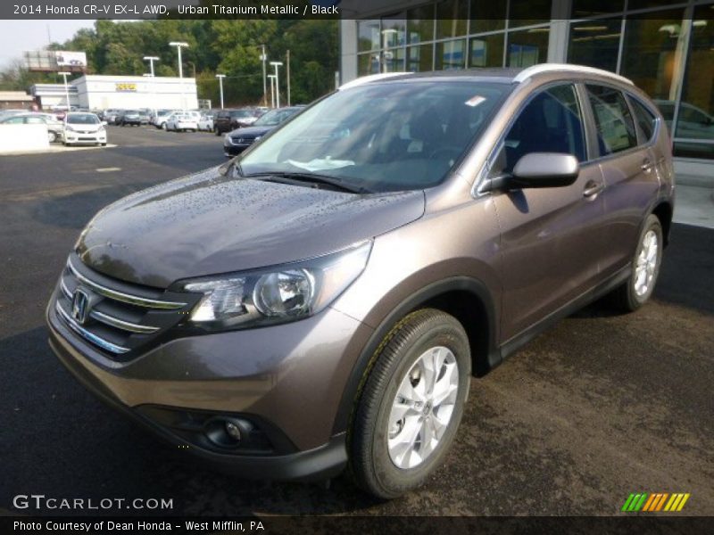 Urban Titanium Metallic / Black 2014 Honda CR-V EX-L AWD