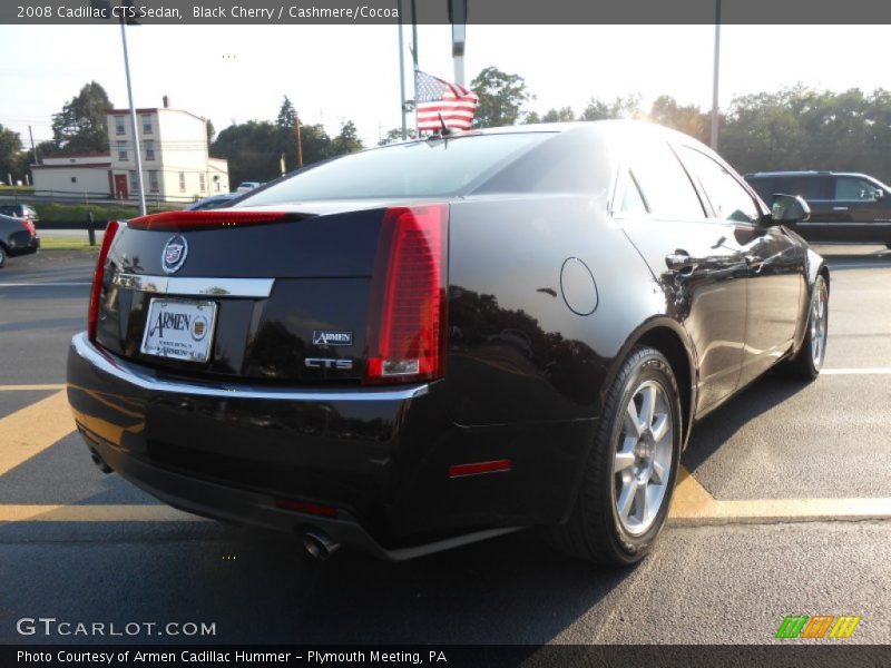 Black Cherry / Cashmere/Cocoa 2008 Cadillac CTS Sedan