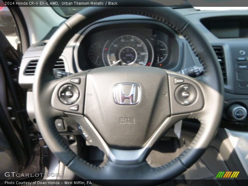 Urban Titanium Metallic / Black 2014 Honda CR-V EX-L AWD