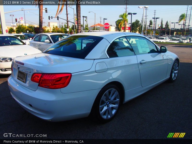 Alpine White / Coral Red/Black 2013 BMW 3 Series 328i Convertible