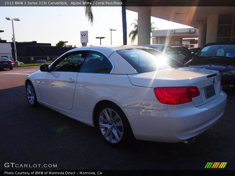 Alpine White / Coral Red/Black 2013 BMW 3 Series 328i Convertible