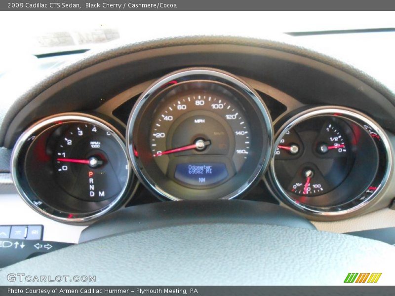 Black Cherry / Cashmere/Cocoa 2008 Cadillac CTS Sedan