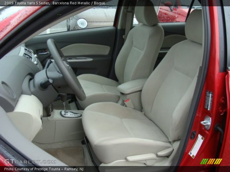 Barcelona Red Metallic / Bisque 2009 Toyota Yaris S Sedan