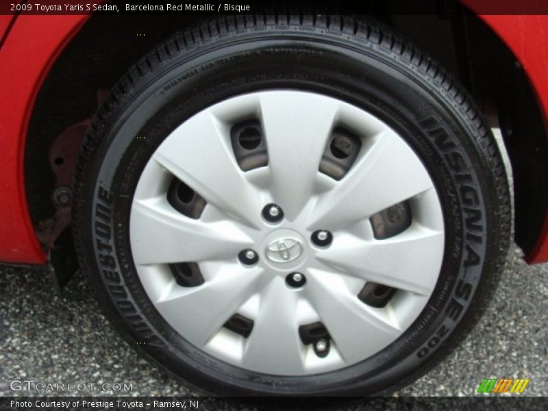 Barcelona Red Metallic / Bisque 2009 Toyota Yaris S Sedan