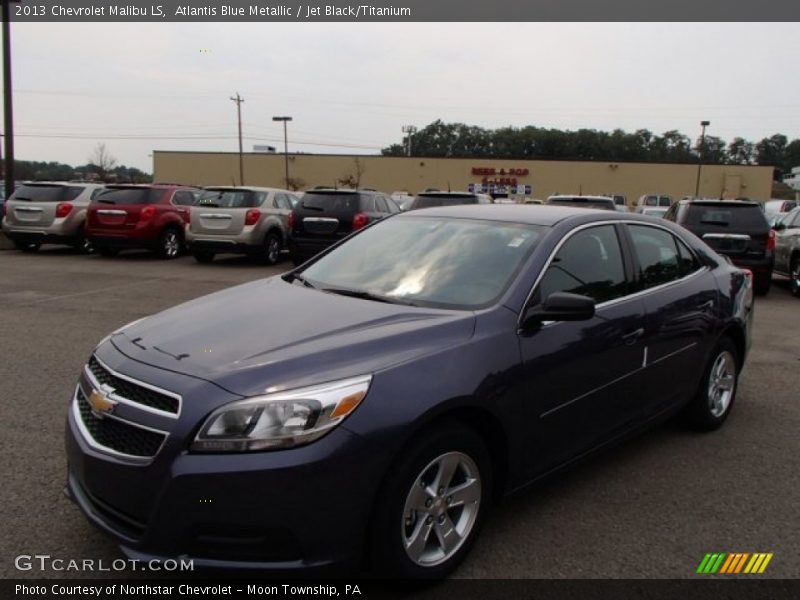 Atlantis Blue Metallic / Jet Black/Titanium 2013 Chevrolet Malibu LS