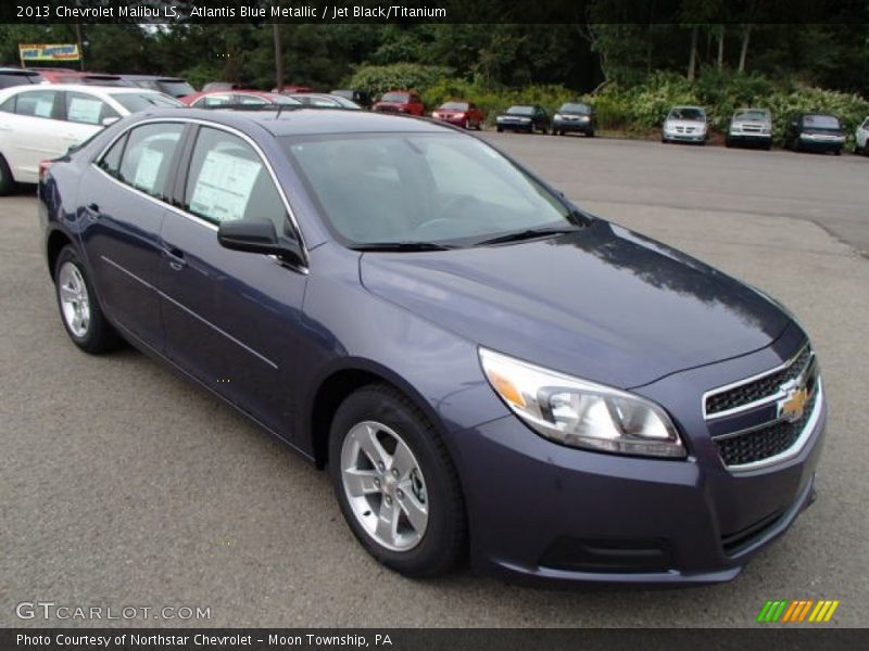 Atlantis Blue Metallic / Jet Black/Titanium 2013 Chevrolet Malibu LS
