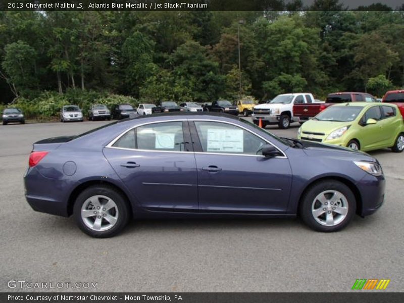Atlantis Blue Metallic / Jet Black/Titanium 2013 Chevrolet Malibu LS