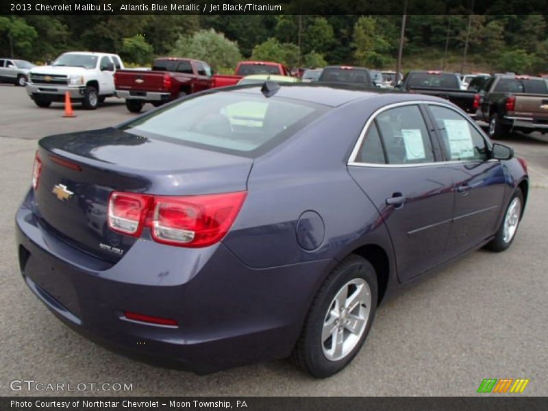 Atlantis Blue Metallic / Jet Black/Titanium 2013 Chevrolet Malibu LS