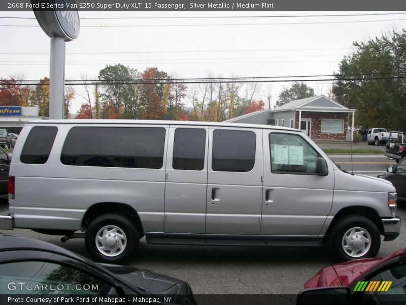 Silver Metallic / Medium Flint 2008 Ford E Series Van E350 Super Duty XLT 15 Passenger