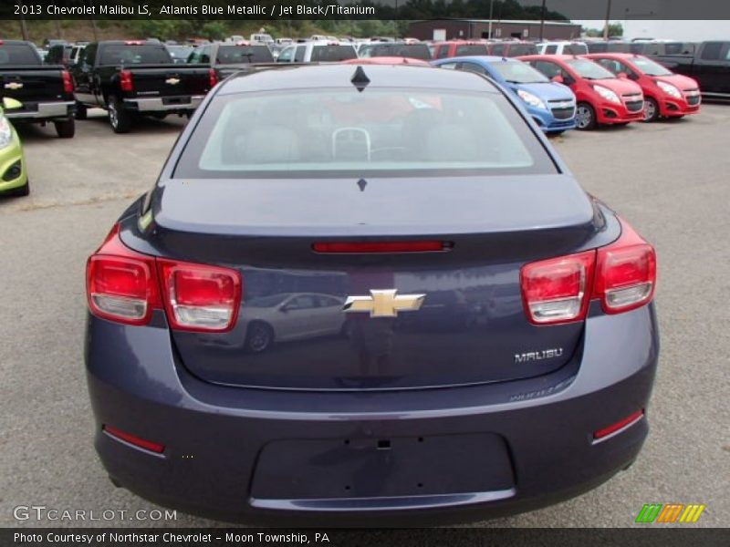 Atlantis Blue Metallic / Jet Black/Titanium 2013 Chevrolet Malibu LS