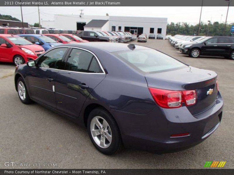 Atlantis Blue Metallic / Jet Black/Titanium 2013 Chevrolet Malibu LS