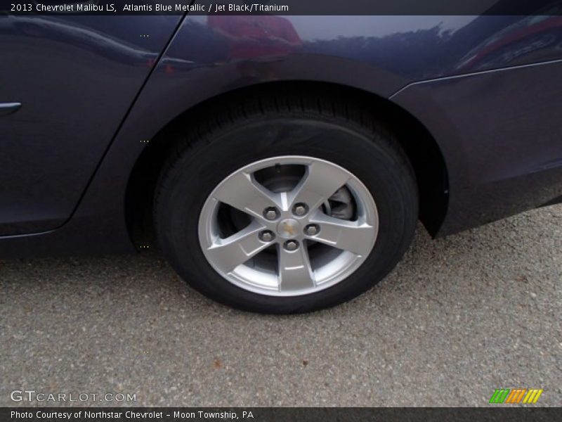 Atlantis Blue Metallic / Jet Black/Titanium 2013 Chevrolet Malibu LS