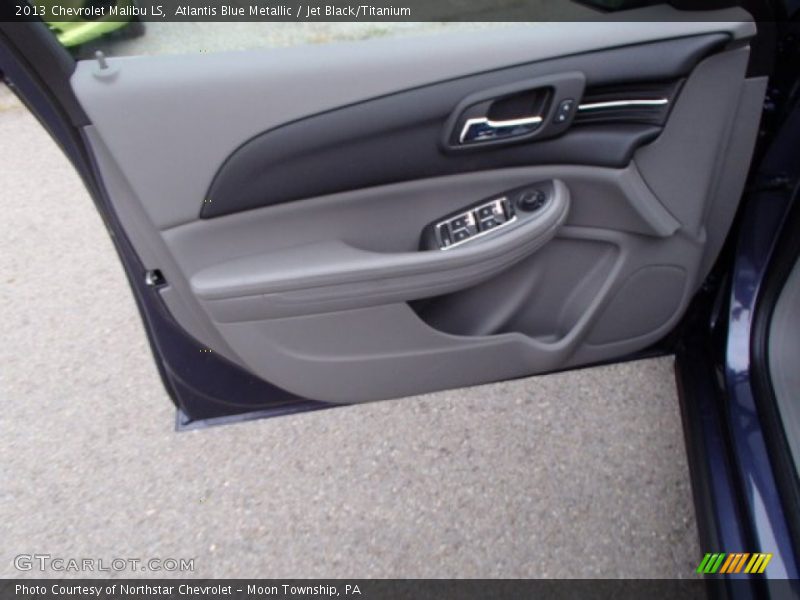 Atlantis Blue Metallic / Jet Black/Titanium 2013 Chevrolet Malibu LS