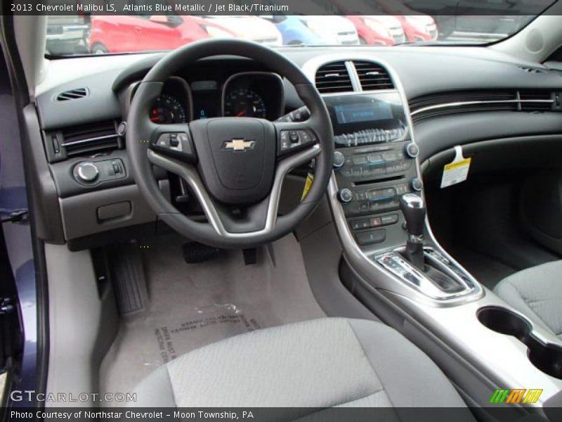 Atlantis Blue Metallic / Jet Black/Titanium 2013 Chevrolet Malibu LS