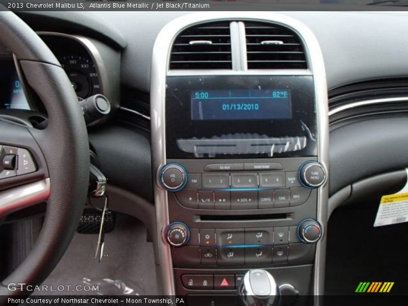 Atlantis Blue Metallic / Jet Black/Titanium 2013 Chevrolet Malibu LS