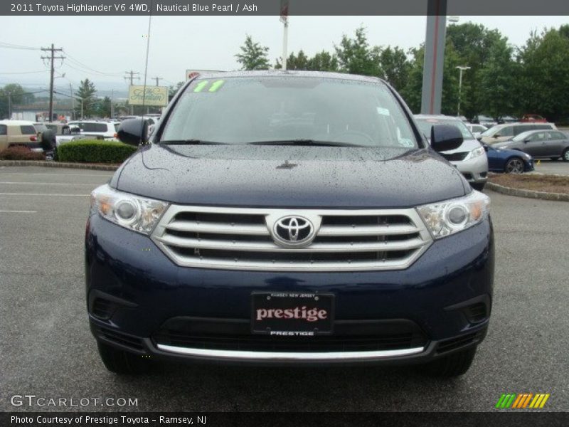 Nautical Blue Pearl / Ash 2011 Toyota Highlander V6 4WD