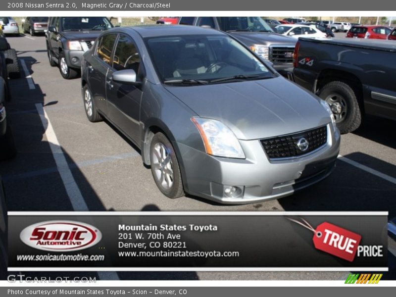 Magnetic Gray / Charcoal/Steel 2008 Nissan Sentra 2.0