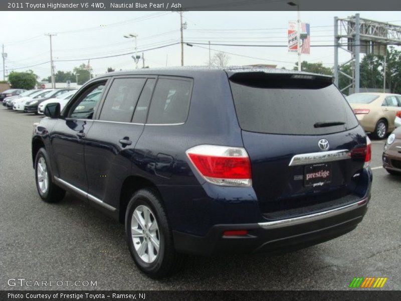 Nautical Blue Pearl / Ash 2011 Toyota Highlander V6 4WD
