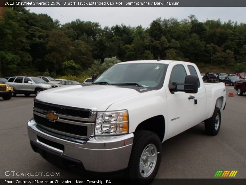 Summit White / Dark Titanium 2013 Chevrolet Silverado 2500HD Work Truck Extended Cab 4x4