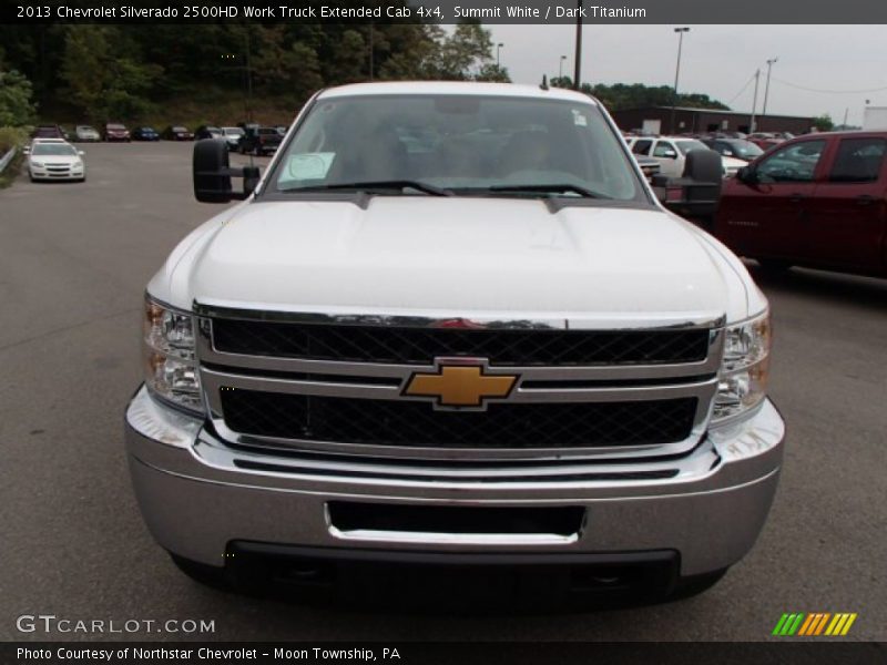 Summit White / Dark Titanium 2013 Chevrolet Silverado 2500HD Work Truck Extended Cab 4x4