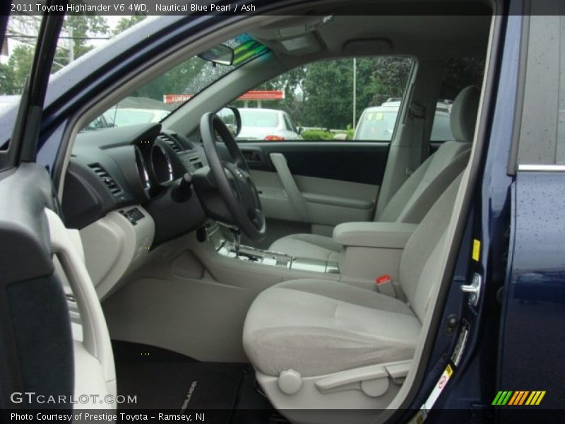 Nautical Blue Pearl / Ash 2011 Toyota Highlander V6 4WD