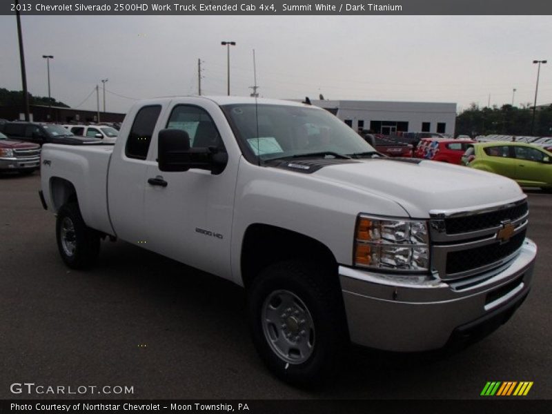 Summit White / Dark Titanium 2013 Chevrolet Silverado 2500HD Work Truck Extended Cab 4x4