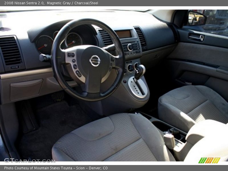 Magnetic Gray / Charcoal/Steel 2008 Nissan Sentra 2.0