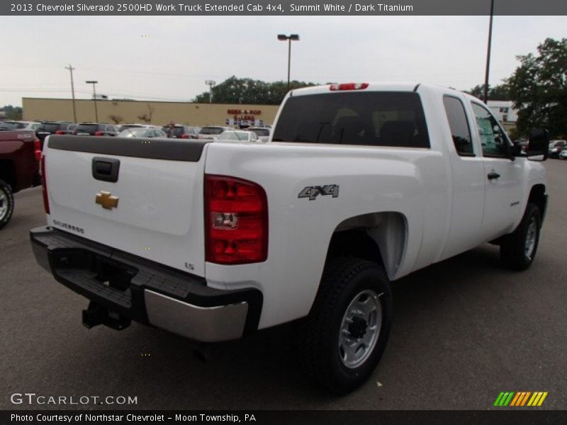 Summit White / Dark Titanium 2013 Chevrolet Silverado 2500HD Work Truck Extended Cab 4x4