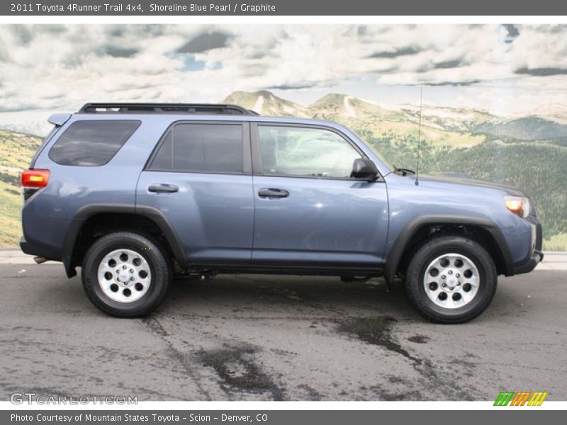 Shoreline Blue Pearl / Graphite 2011 Toyota 4Runner Trail 4x4