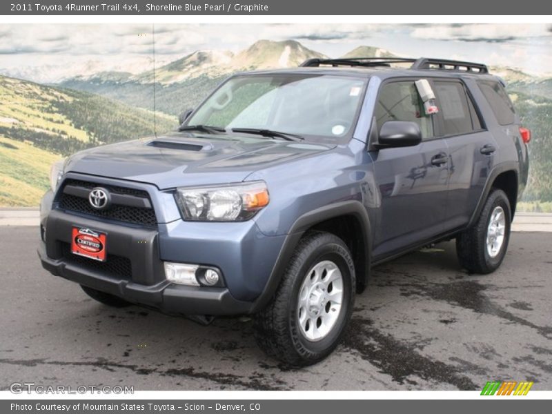 Shoreline Blue Pearl / Graphite 2011 Toyota 4Runner Trail 4x4