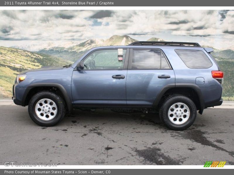 Shoreline Blue Pearl / Graphite 2011 Toyota 4Runner Trail 4x4