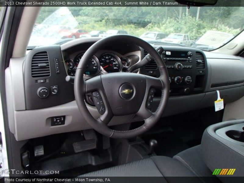 Summit White / Dark Titanium 2013 Chevrolet Silverado 2500HD Work Truck Extended Cab 4x4