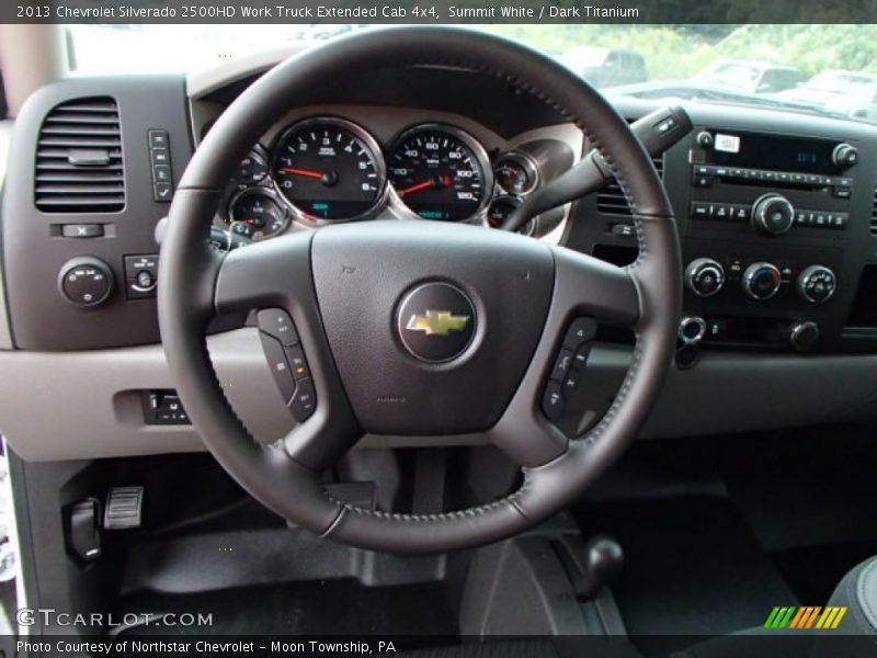 Summit White / Dark Titanium 2013 Chevrolet Silverado 2500HD Work Truck Extended Cab 4x4