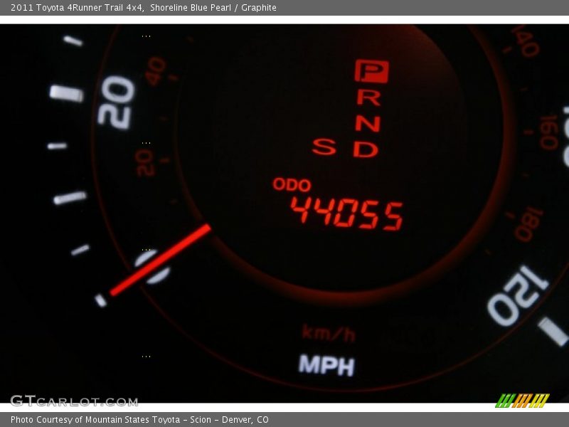 Shoreline Blue Pearl / Graphite 2011 Toyota 4Runner Trail 4x4