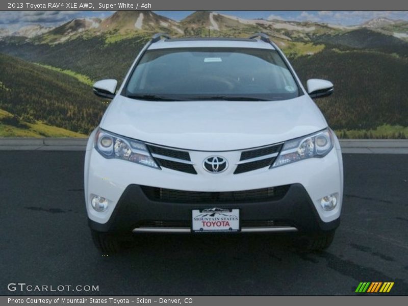 Super White / Ash 2013 Toyota RAV4 XLE AWD