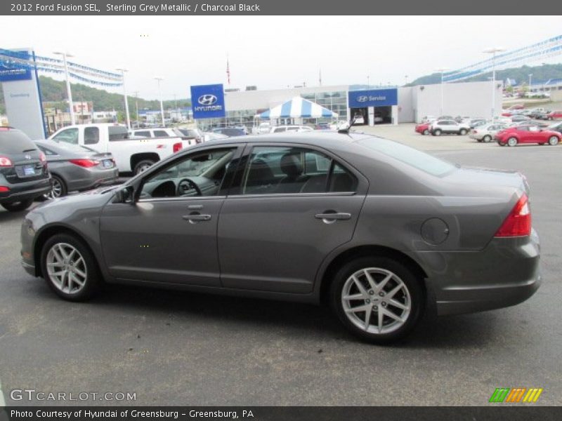 Sterling Grey Metallic / Charcoal Black 2012 Ford Fusion SEL